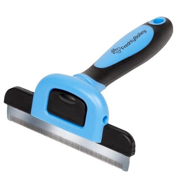 Deshedding Brush For Short Haired Dogs & Cats - Cat and Dog Brush For Shedding - Picture 7 of 7